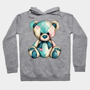 Watercolor Teddy Bear #5 Hoodie